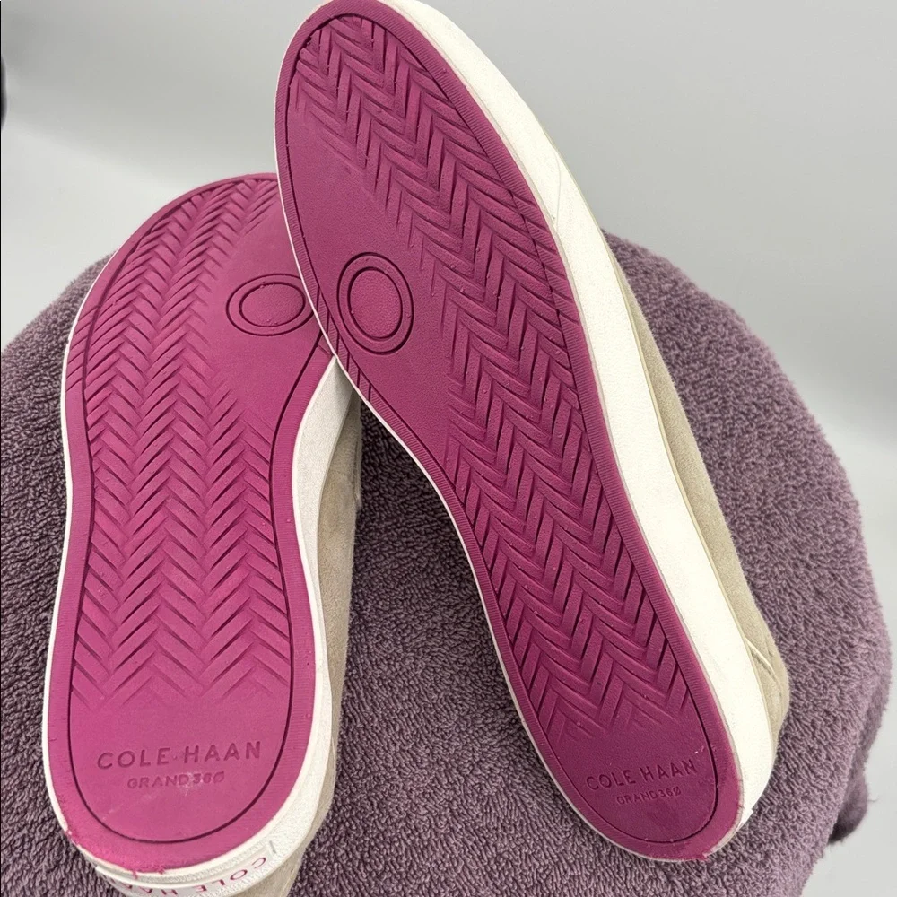 Cole Haan Beige Suede Loafers